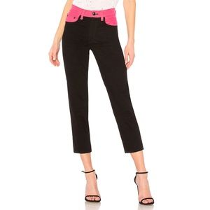 rag & bone Ash Jean Black Pink High Rise Size 23